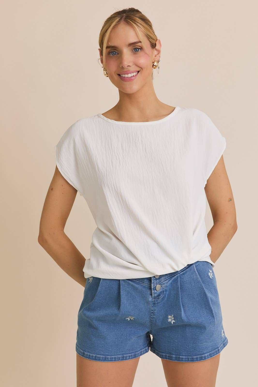 Easy Front Knot Tee