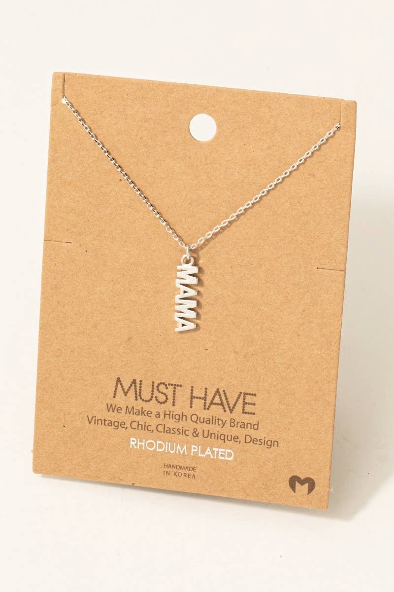 Gold Mama Pendant Necklace
