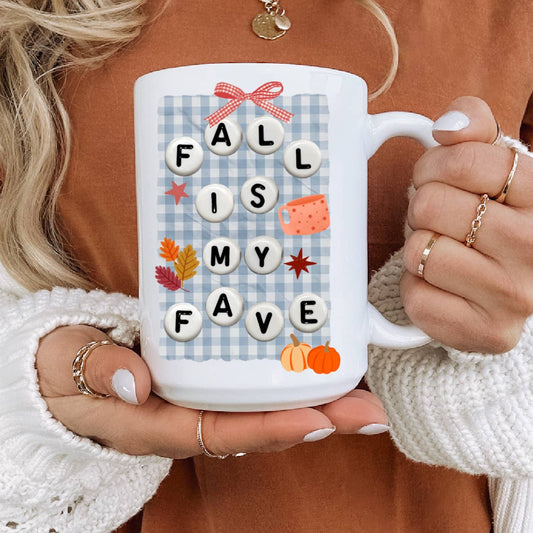 Fall is my favorite, fall mug, fall decor, coffee mug