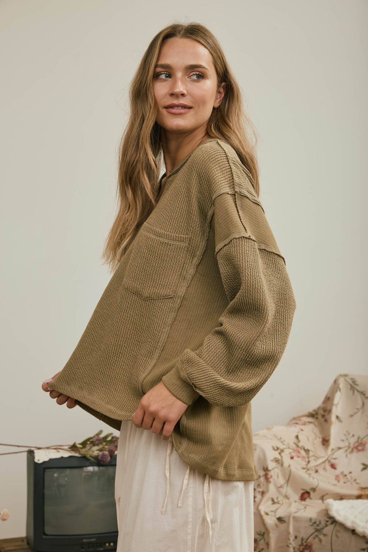 Raw Ribbed Top