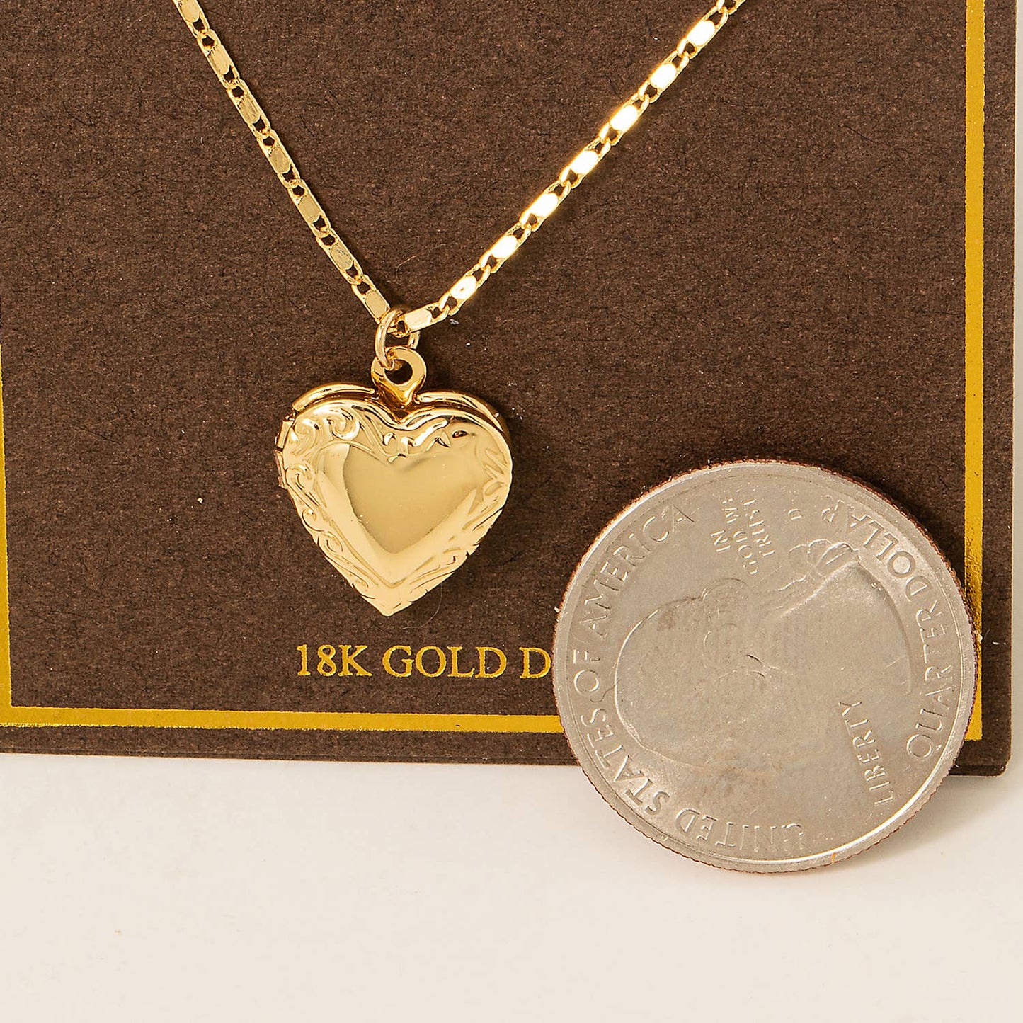 Locket Heart Pendant Necklace
