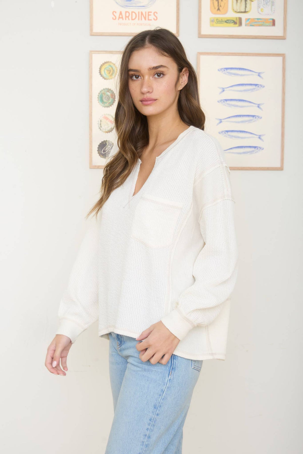 Raw Ribbed Top