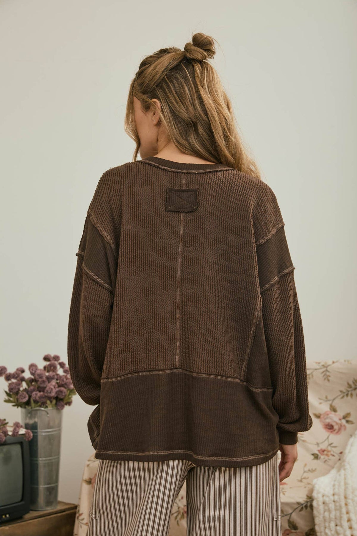 Raw Ribbed Top