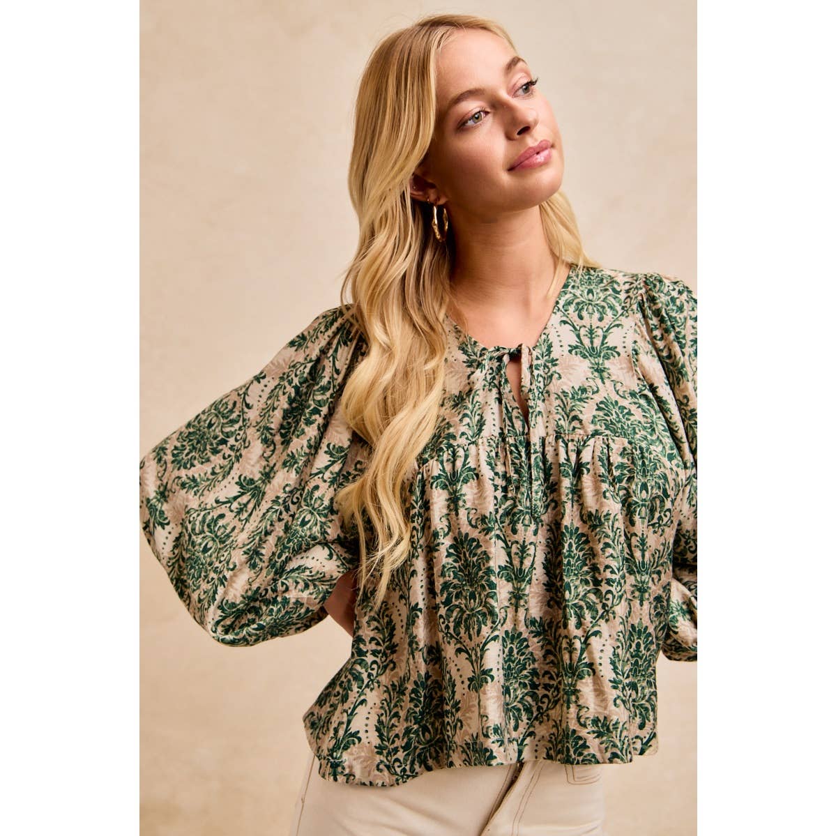 Woven Tied Top
