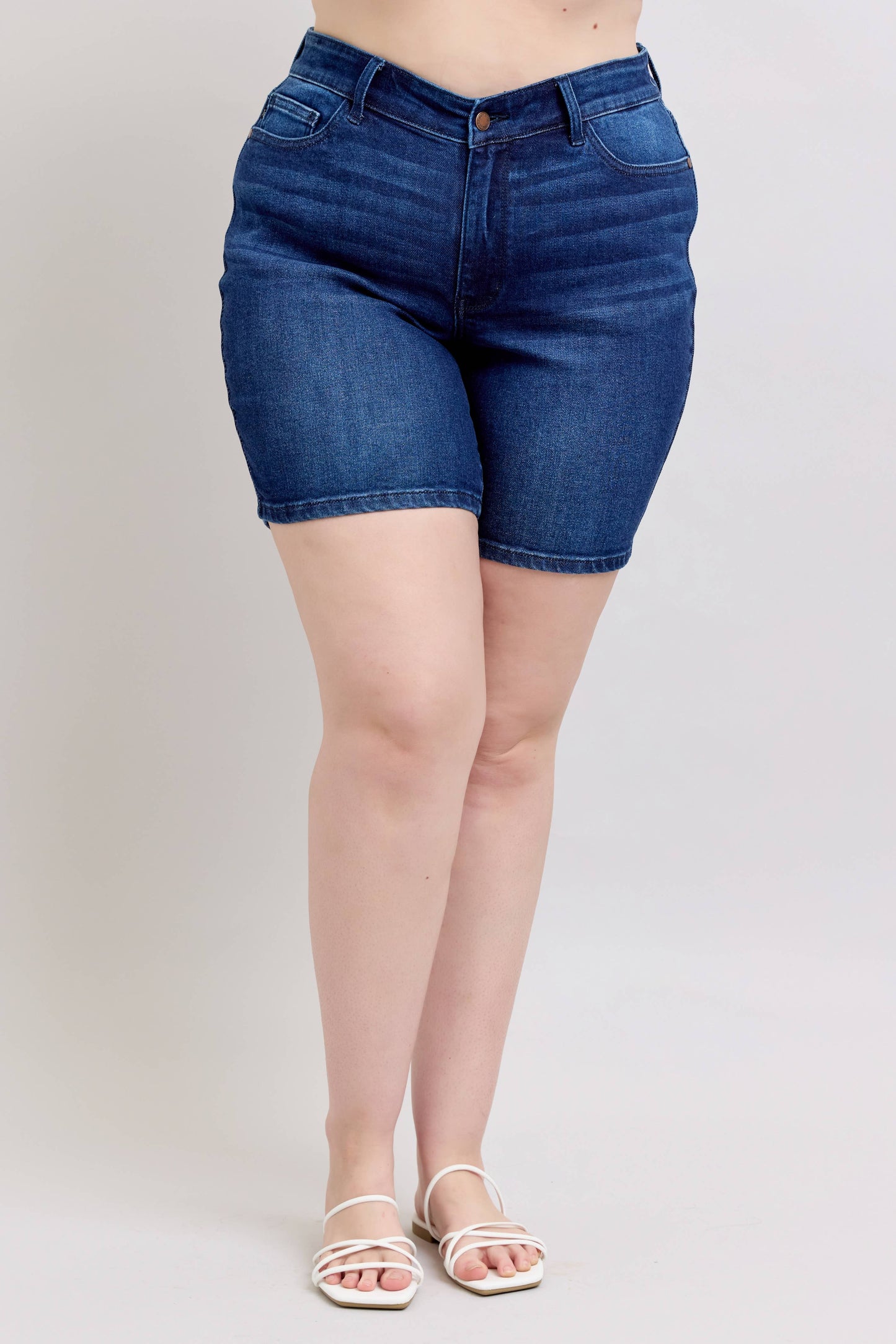 Judy Blue V-Front Bermuda Shorts