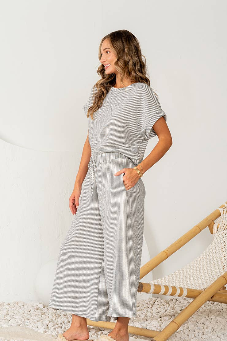 Elevated Striped Set