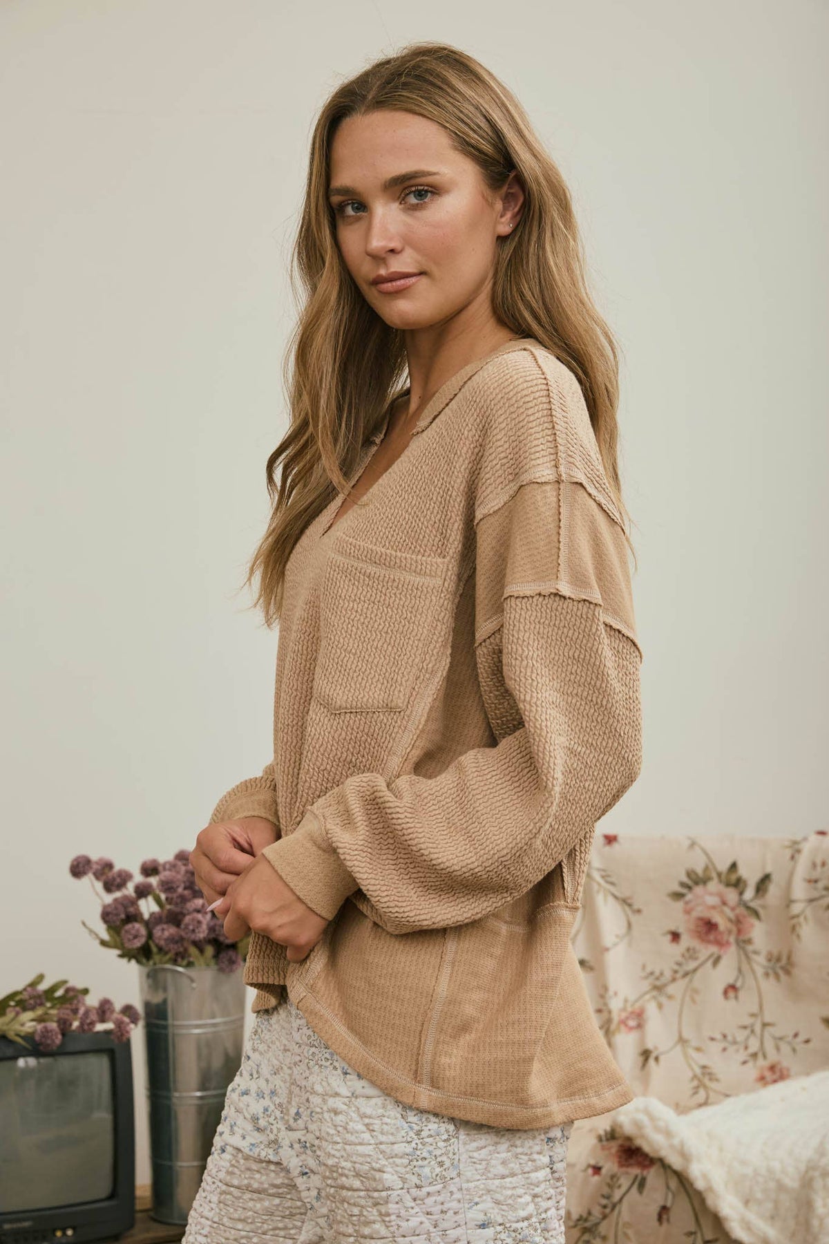 Raw Ribbed Top