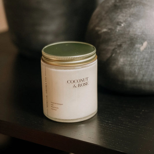 Coconut Rose Candle - Mobaak