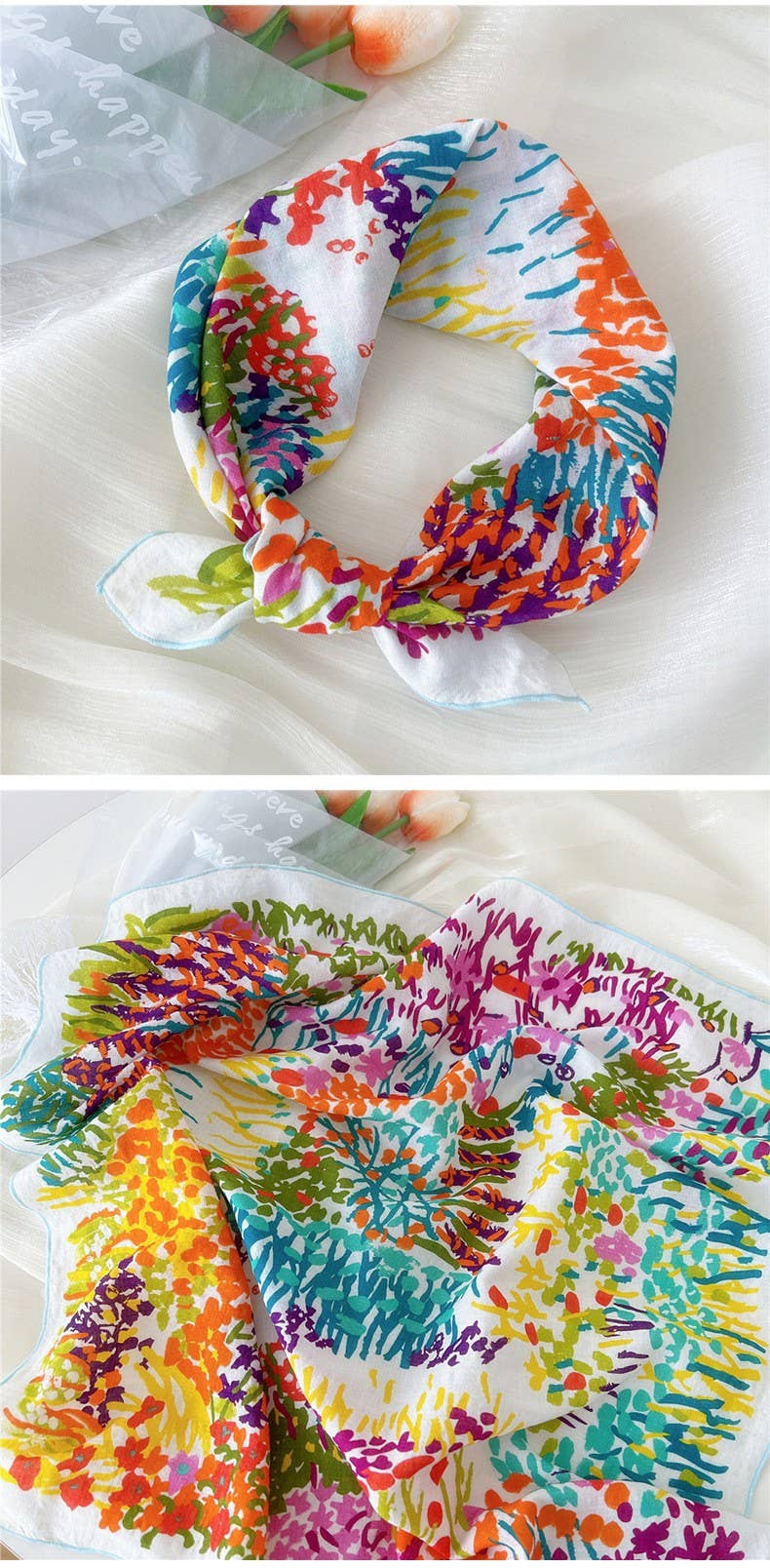 Floral Print Scarf