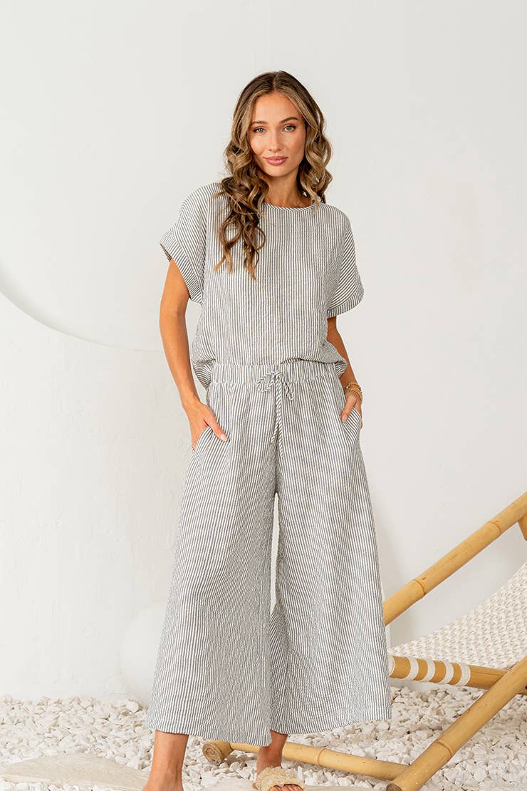 Elevated Striped Set