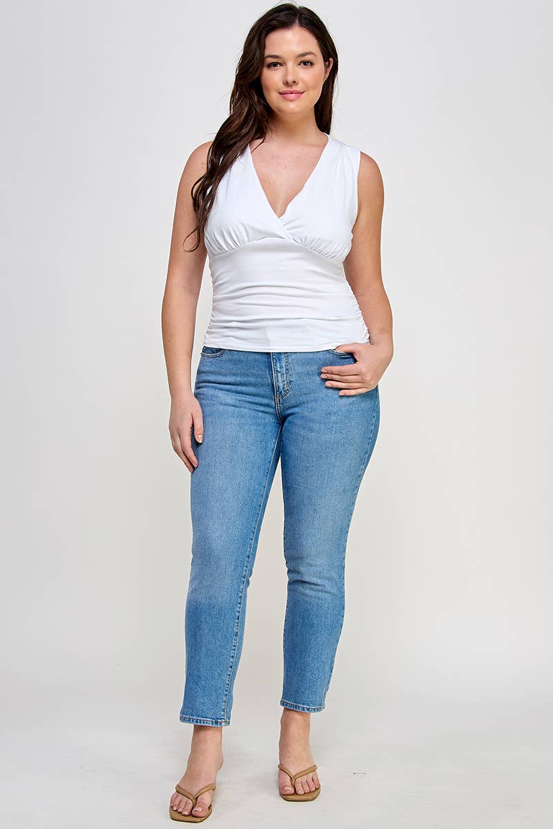 Sleeveless V-Neck Top