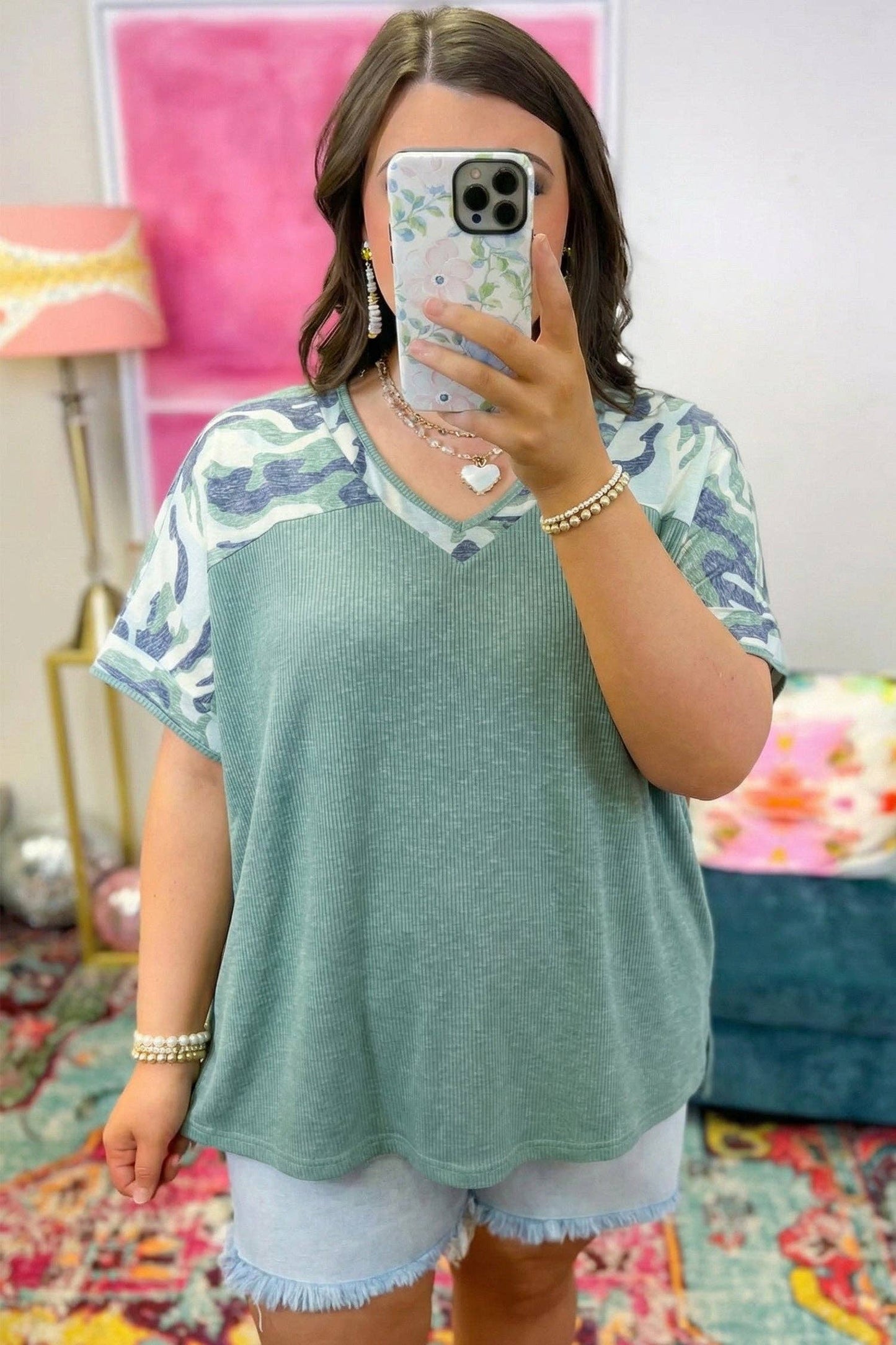 Camo Patchwork Tee