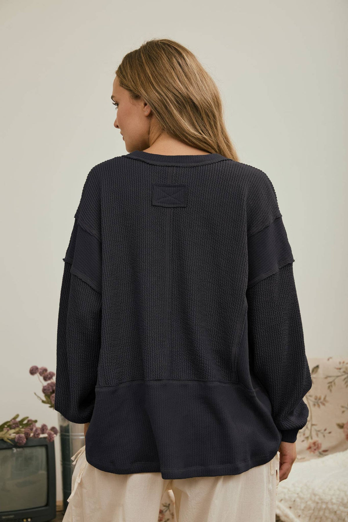 Raw Ribbed Top