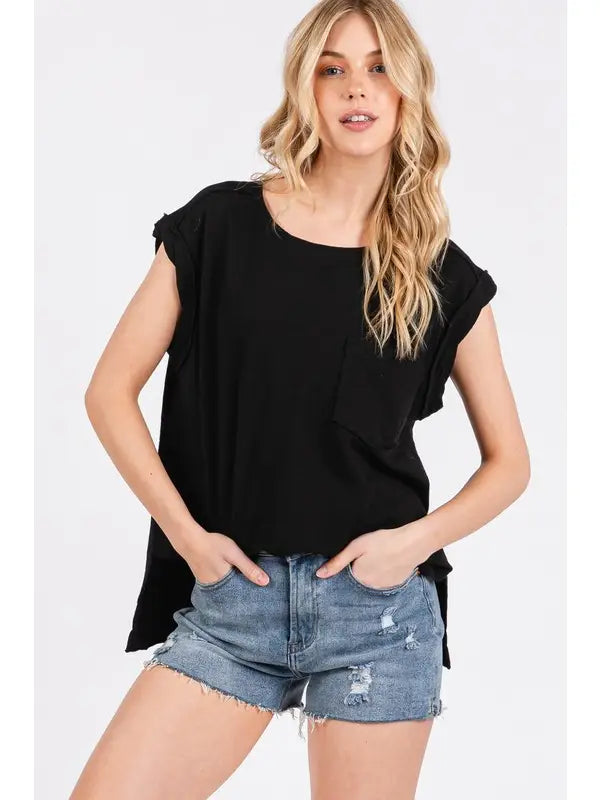 Oversized Boxy Pocket T-Shirt