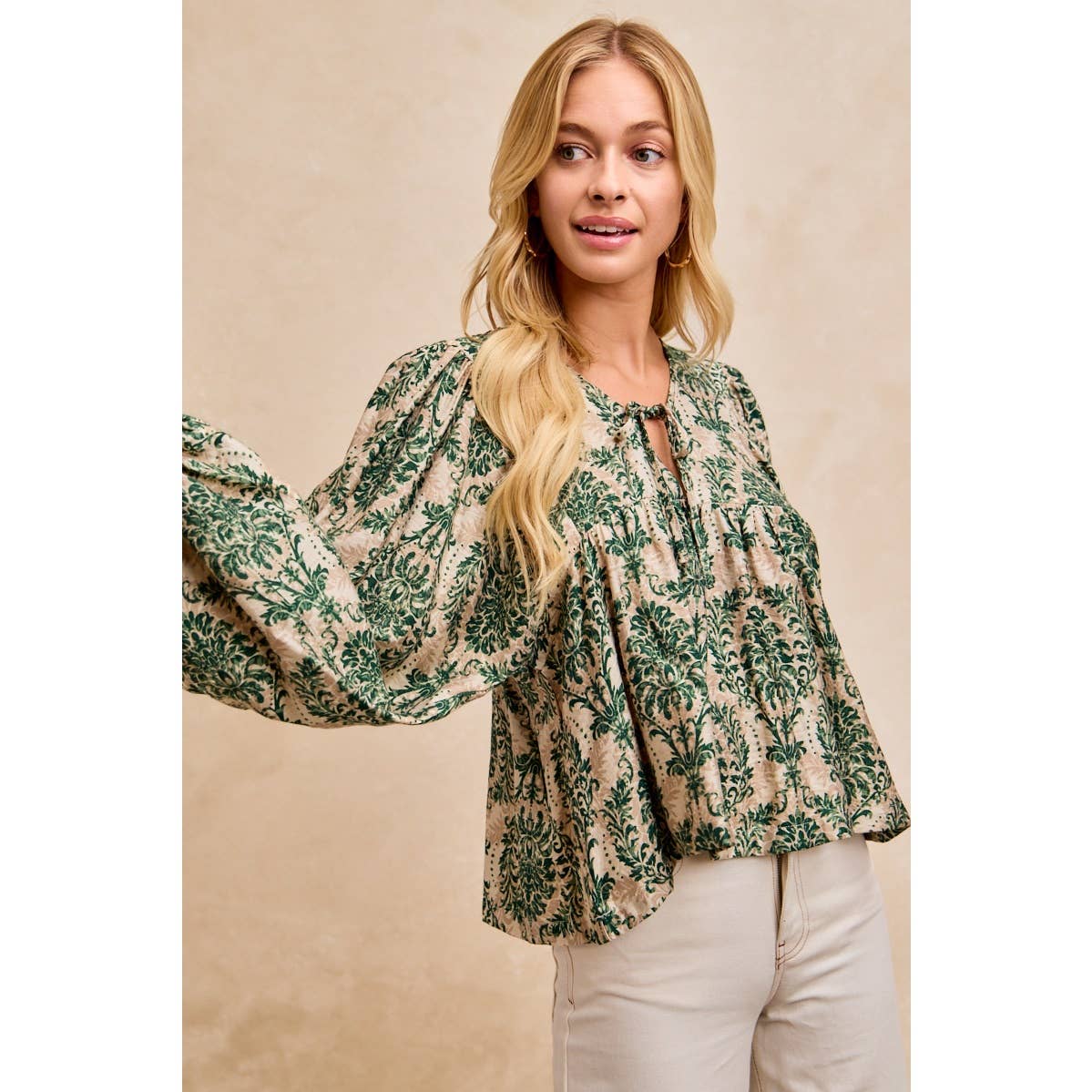 Woven Tied Top