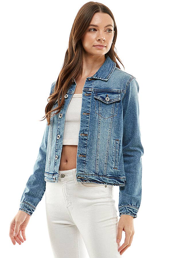 Ladies Casual Denim Jacket