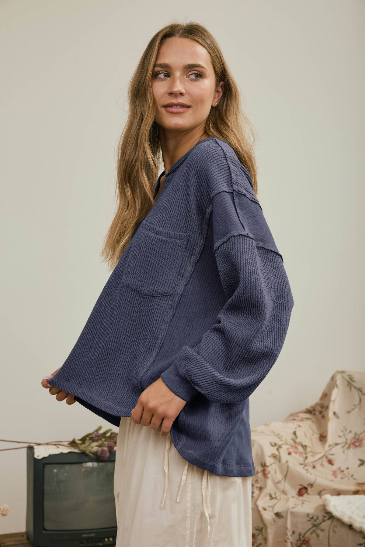 Raw Ribbed Top