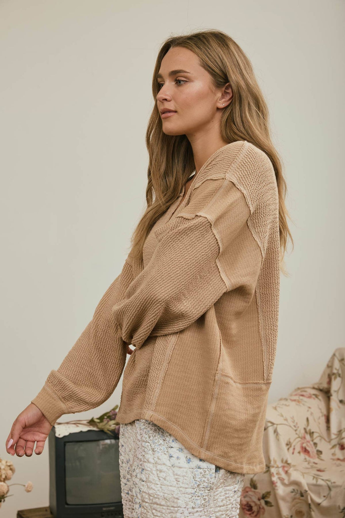 Raw Ribbed Top