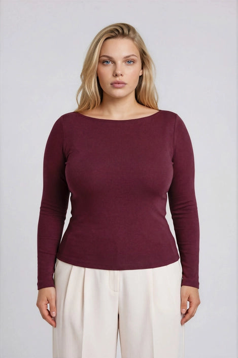 Boat Neck Solid