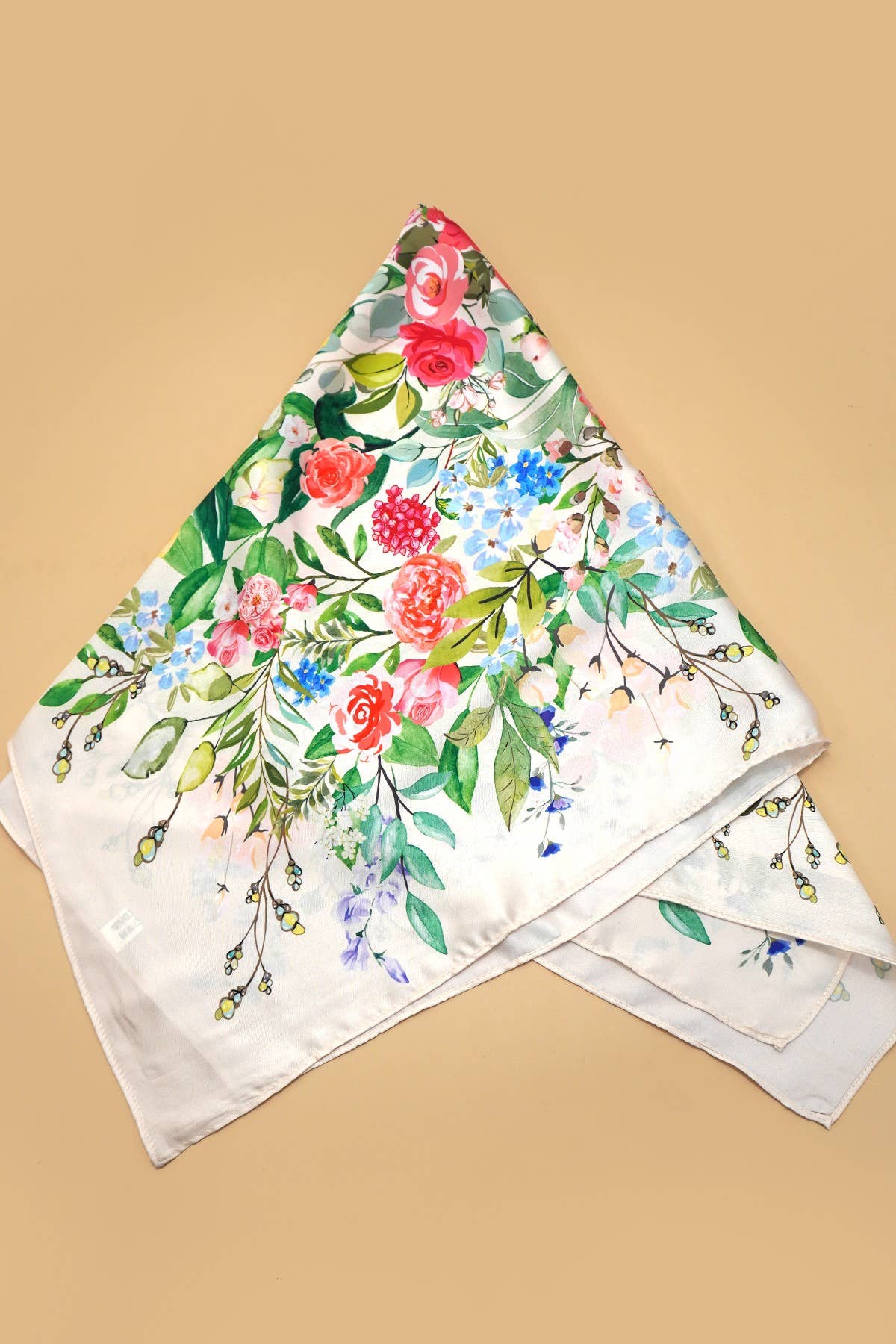 Floral Silky Scarf