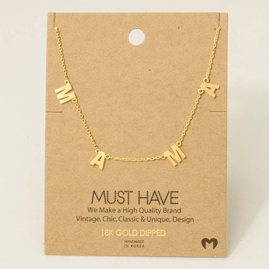 Mama Station Charm Necklace