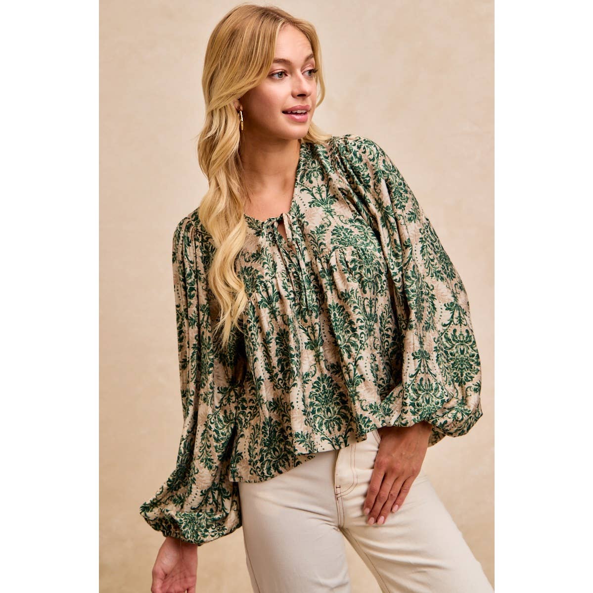 Woven Tied Top