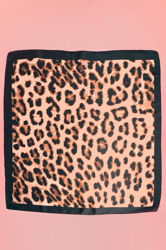 Animal Print Silky Scarf