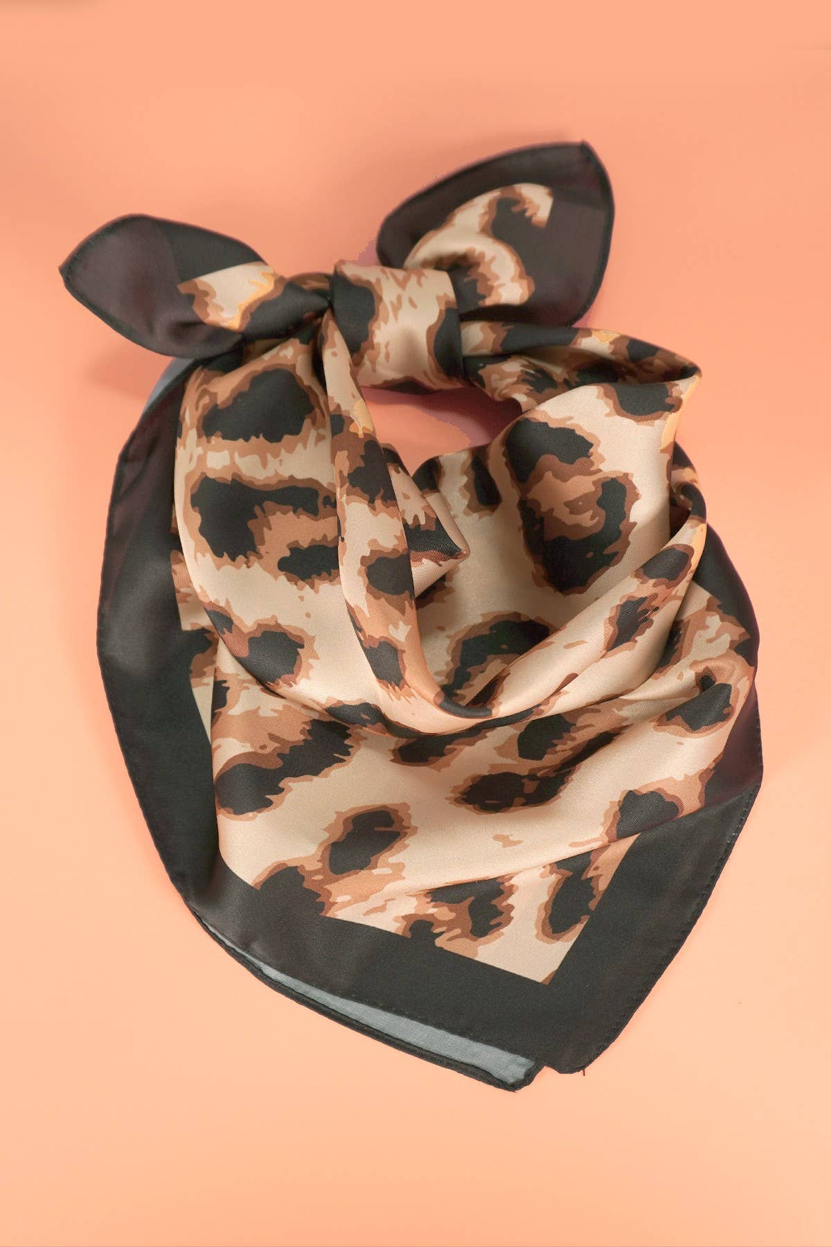 Animal Print Silky Scarf