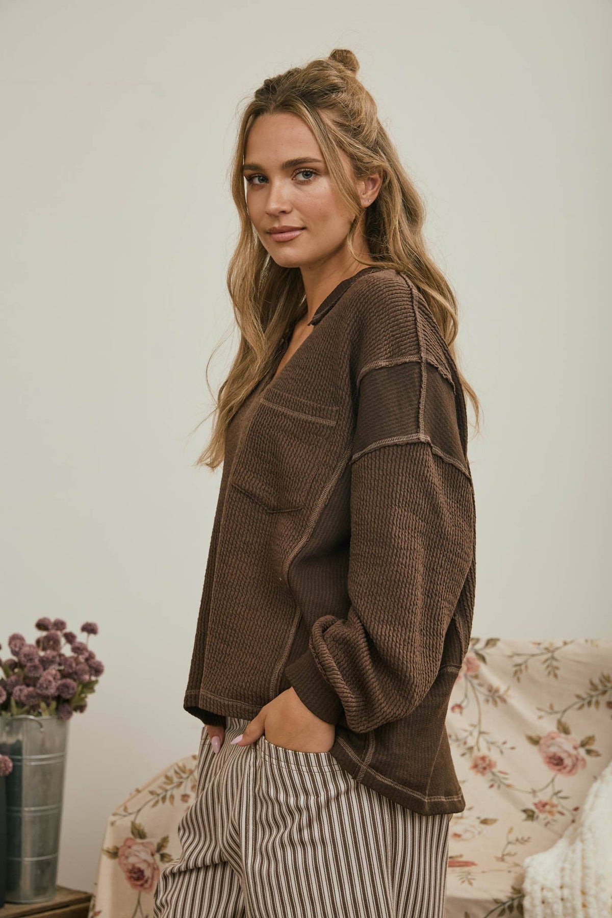 Raw Ribbed Top