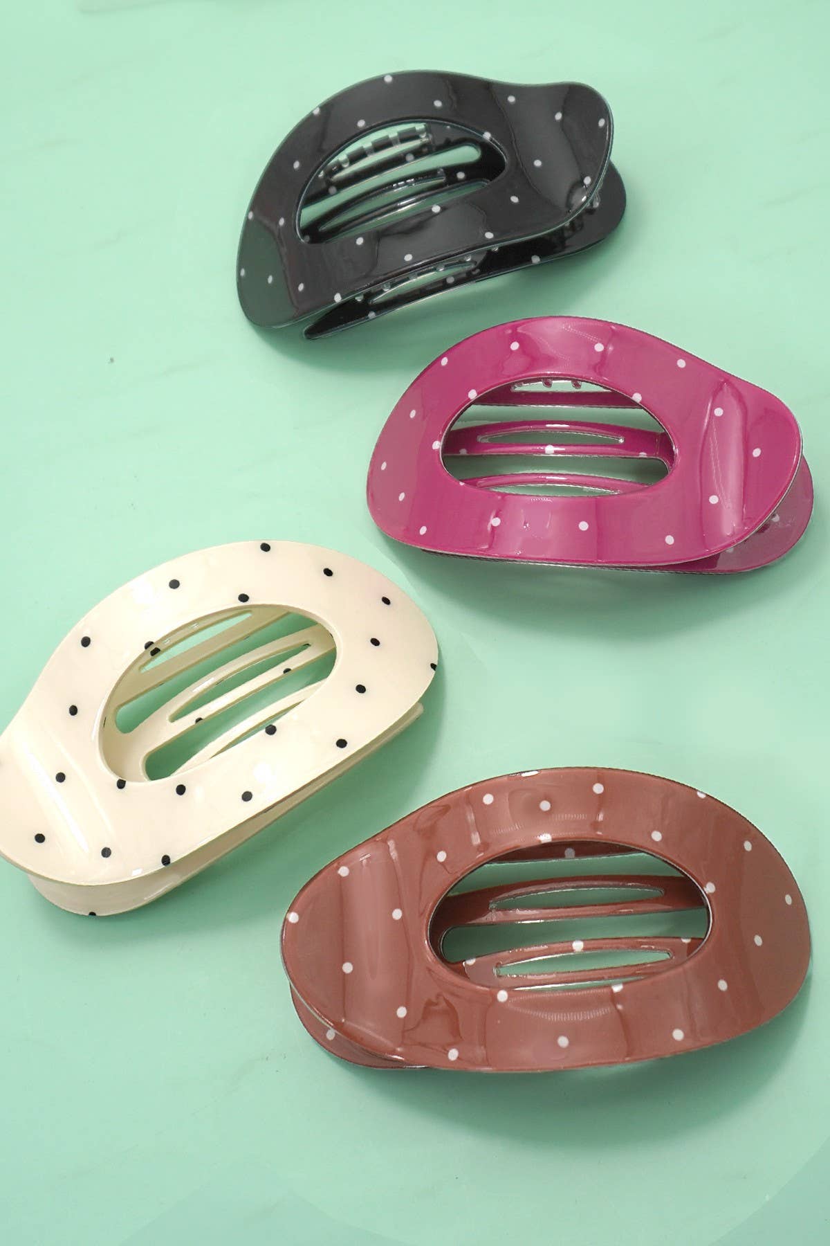 Polka Dot Claw Clip