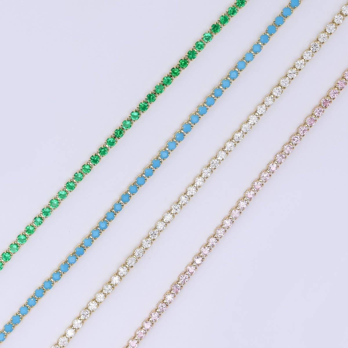 Solid Color Tennis Chain