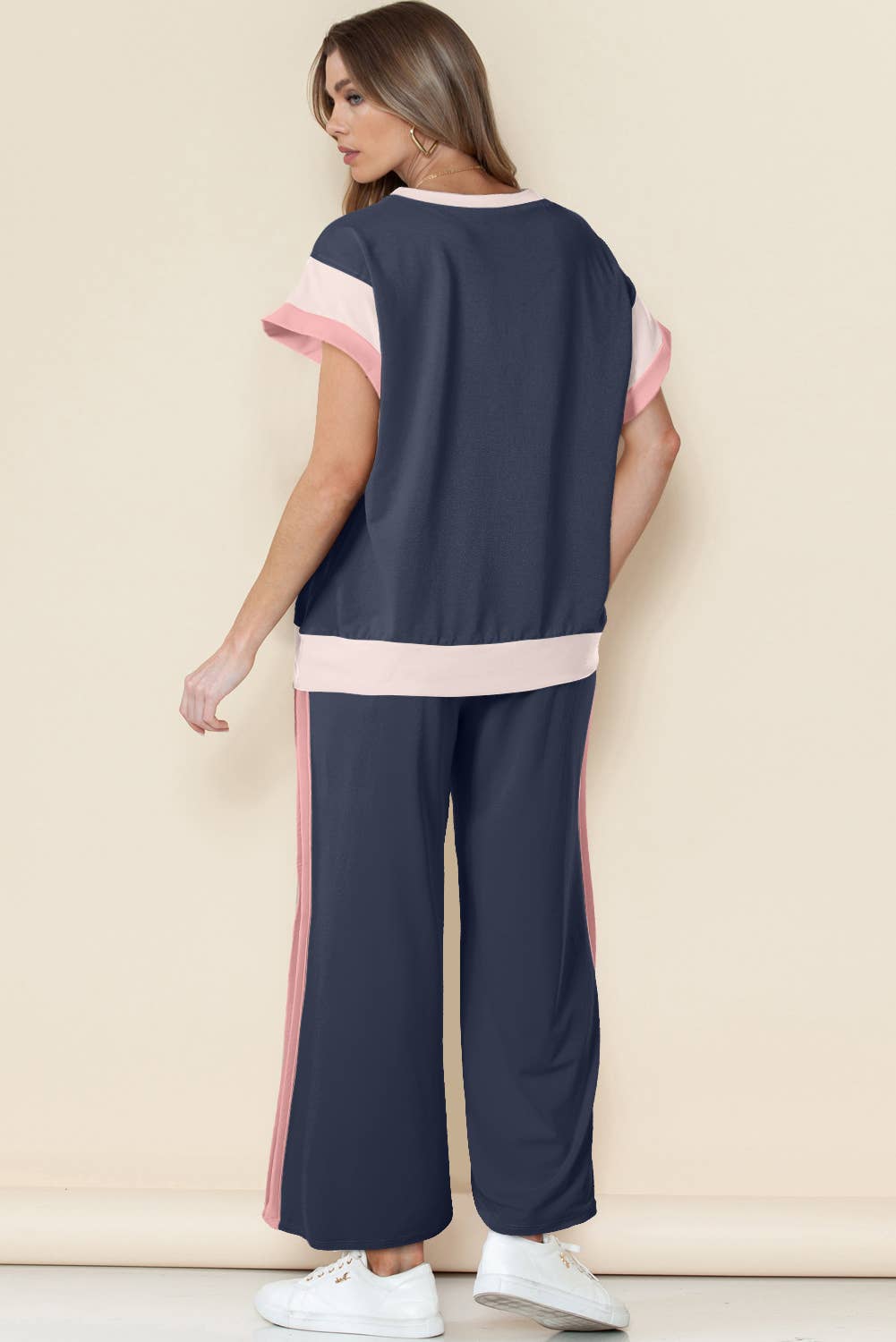 Color Block Casual Set