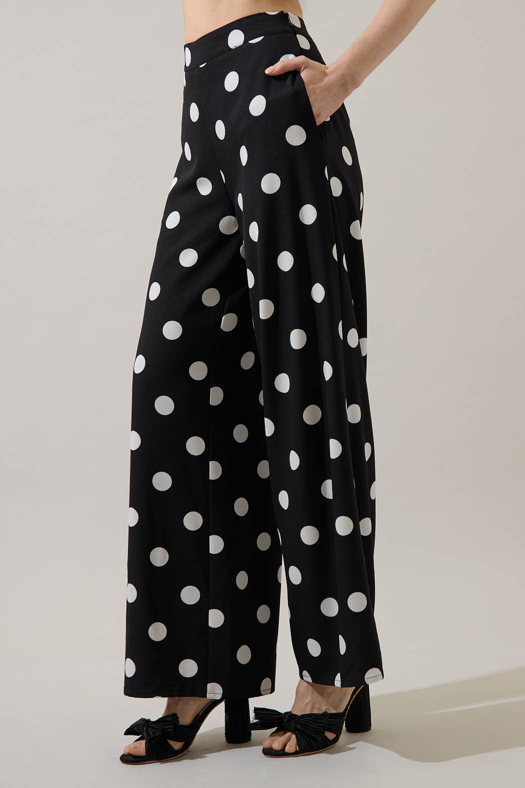 Polka Dot Wide Leg Pants