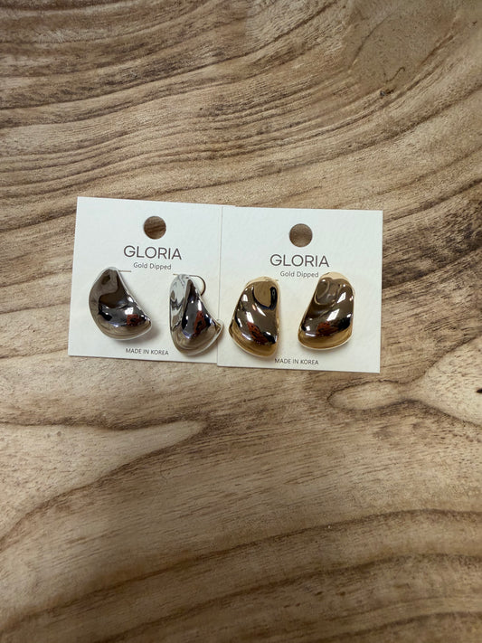 Hammered Teardrop Earrings