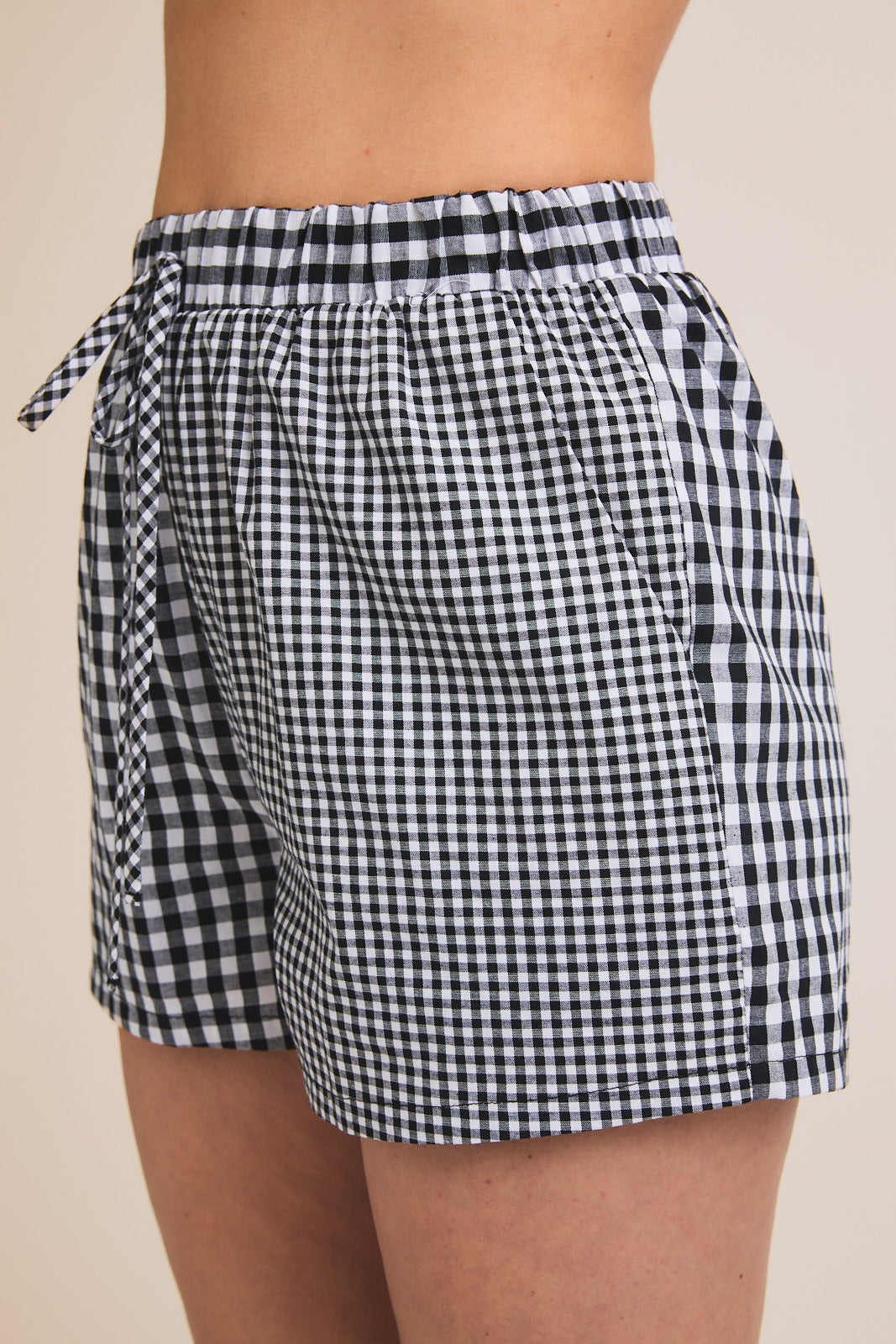 Black & White Gingham Set