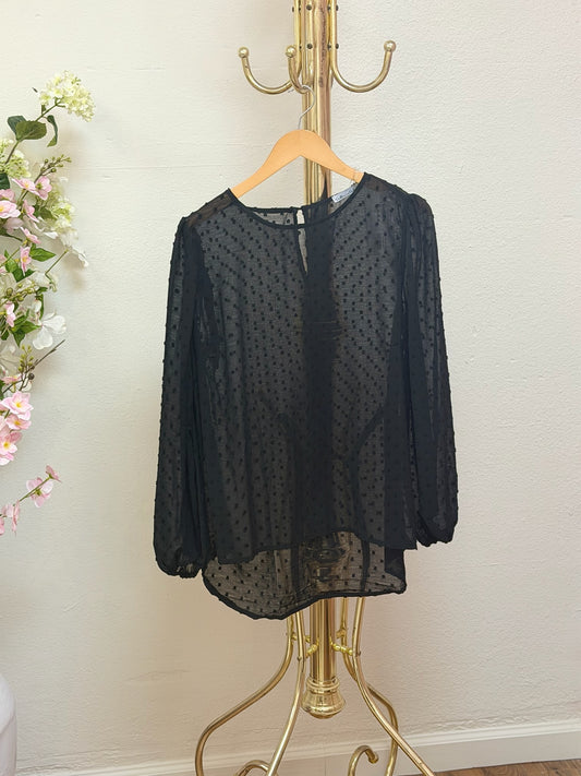 Crew Neck High & Low Hem Top