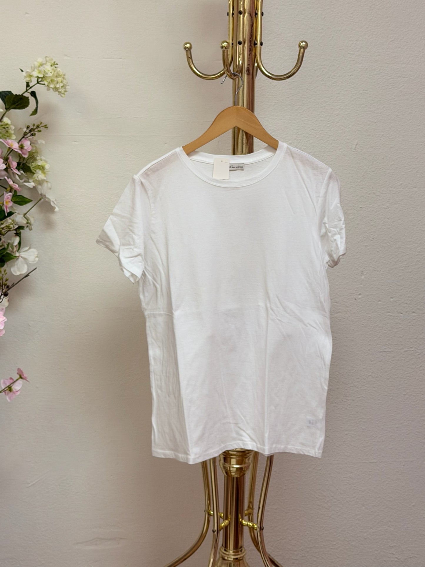 Cotton Boyfriend Round Neck Tee
