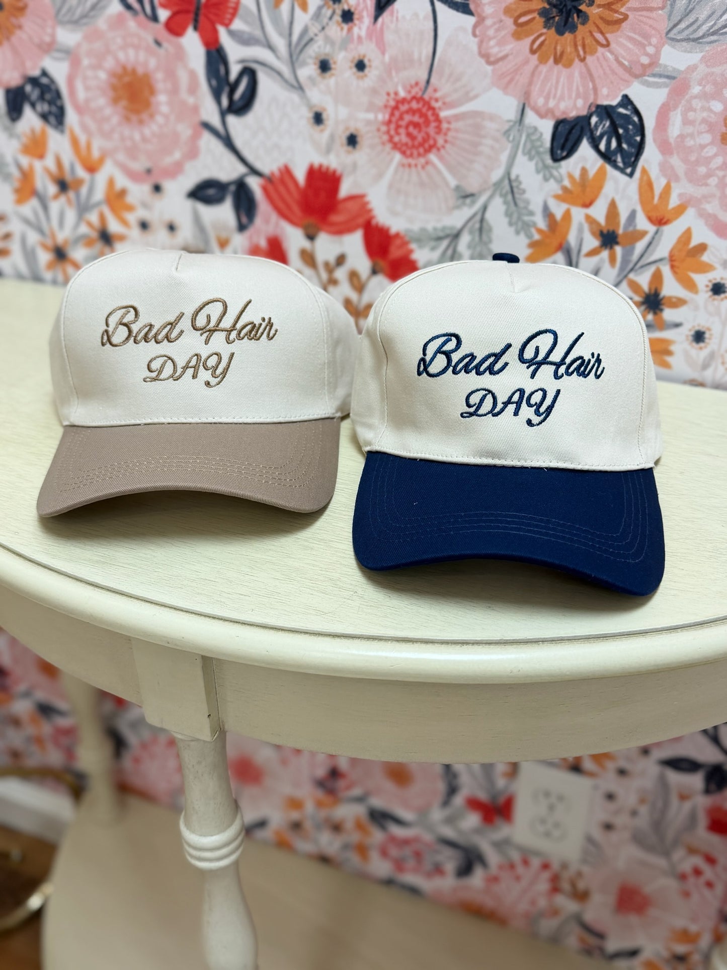 Bad Hair Day Two Tone Canvas Cotton Cap
