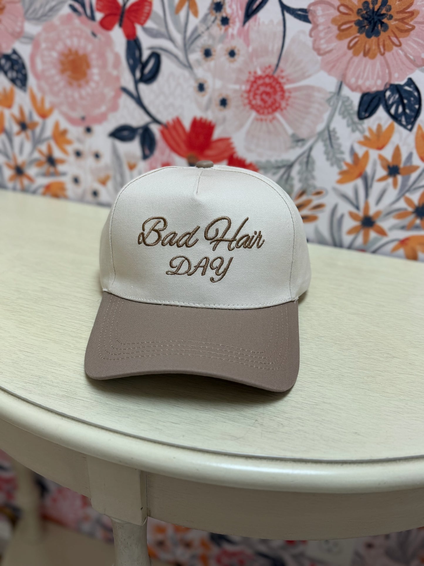 Bad Hair Day Two Tone Canvas Cotton Cap