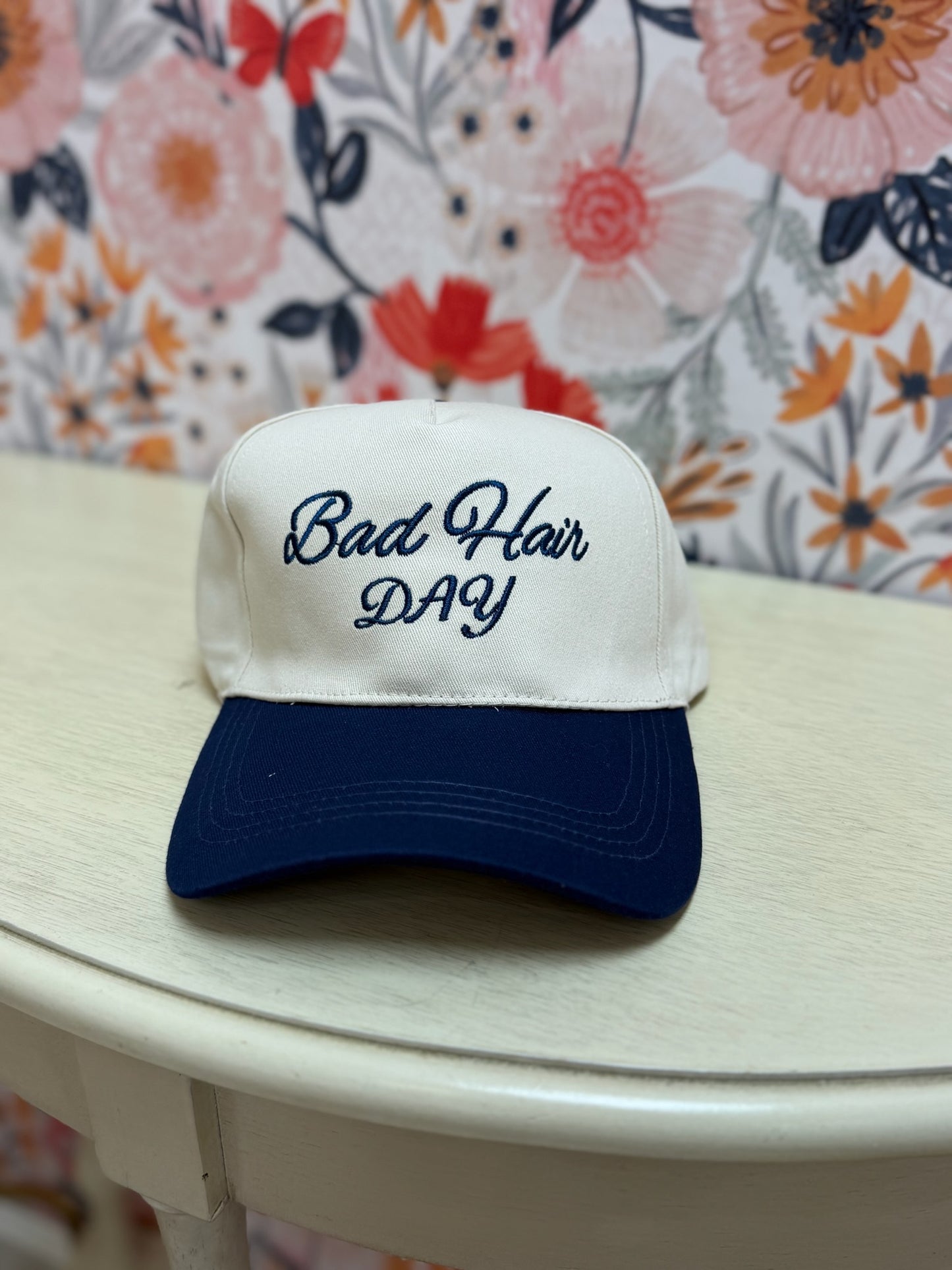 Bad Hair Day Two Tone Canvas Cotton Cap