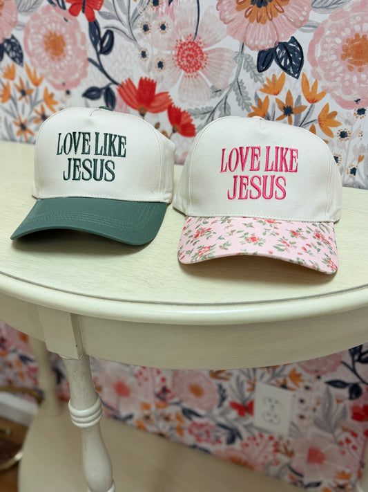 Love Like Jesus Two Tone Cotton Hat
