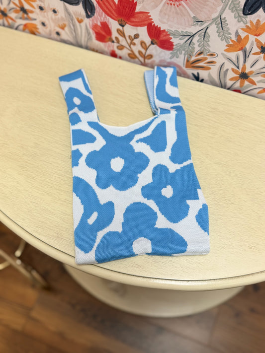 Flower Knitted Tote