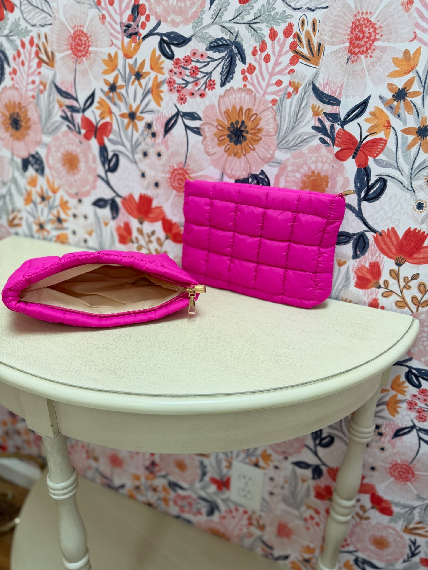 Quilted Puff Pouch