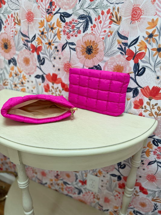 Quilted Puff Pouch