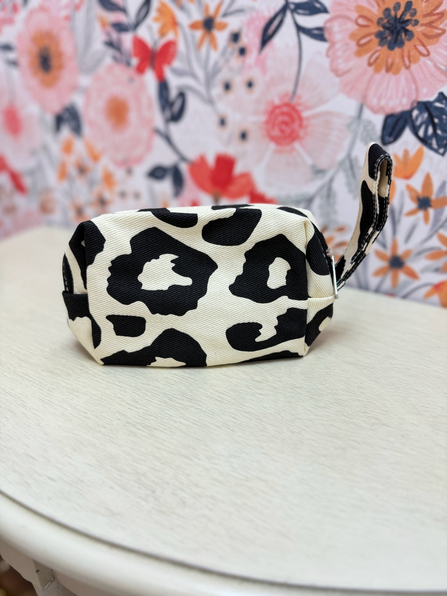 Leopard Print Cosmetic Makeup Travel Bag