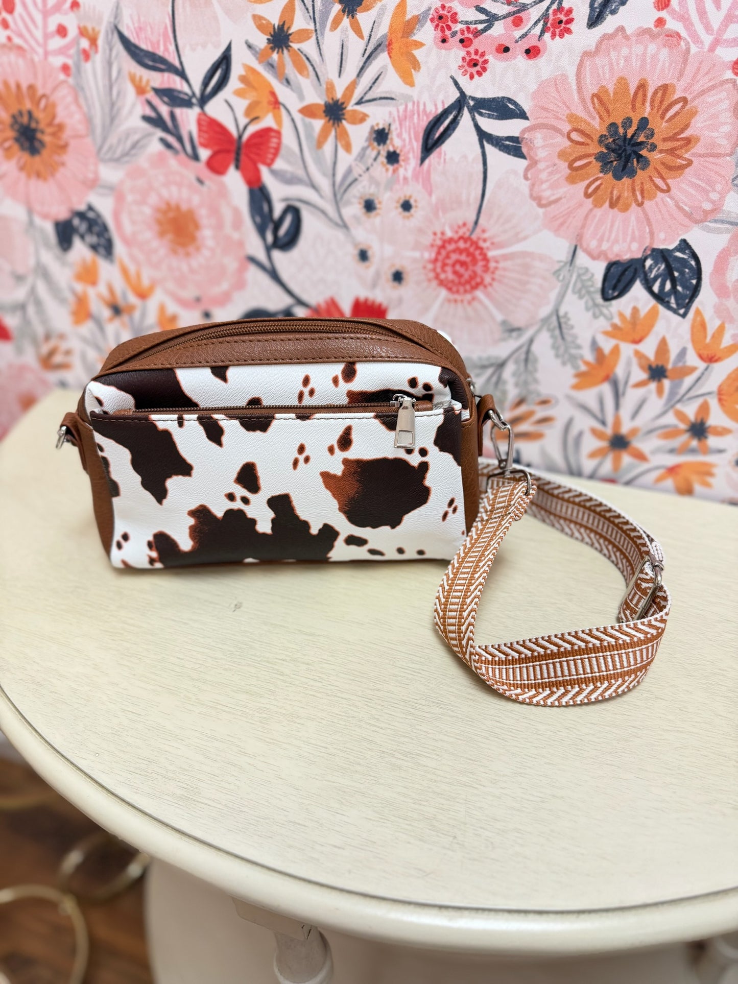 Animal Pattern Crossbody Camera Bag