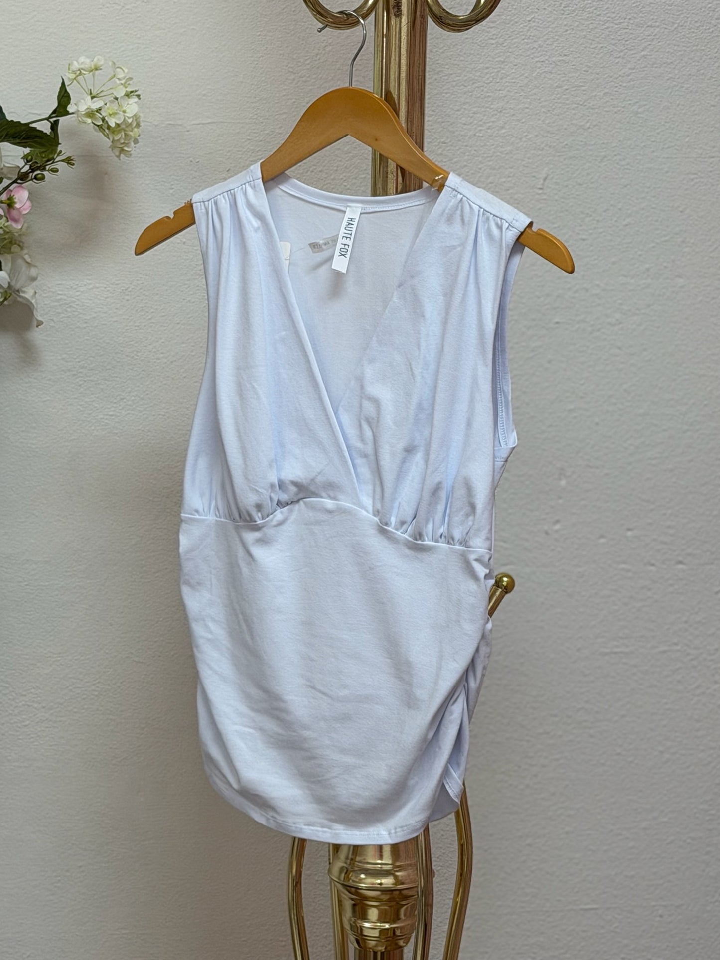 Sleeveless V-Neck Top