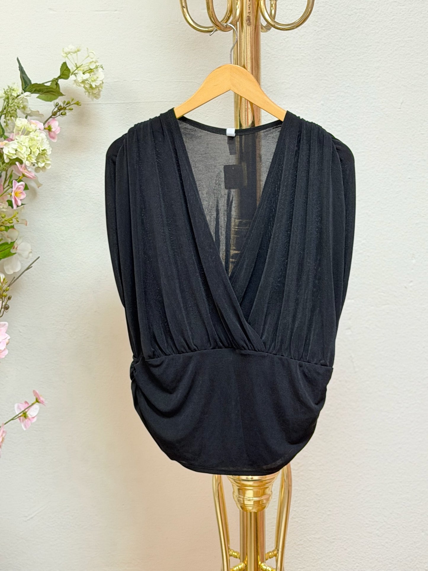 Slinky Knit Ruched Top