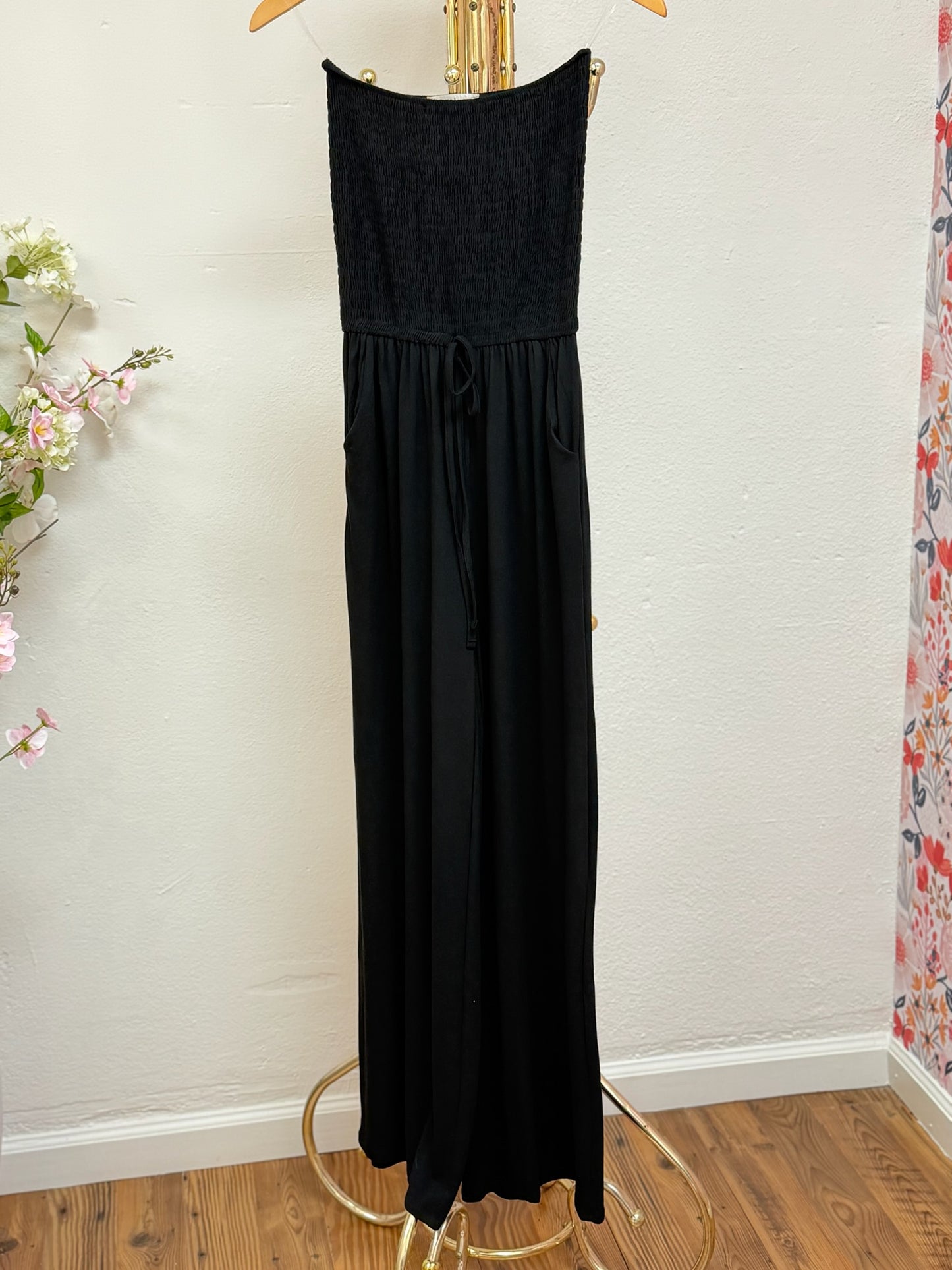 Smocked Tube Top Jumpsuit
