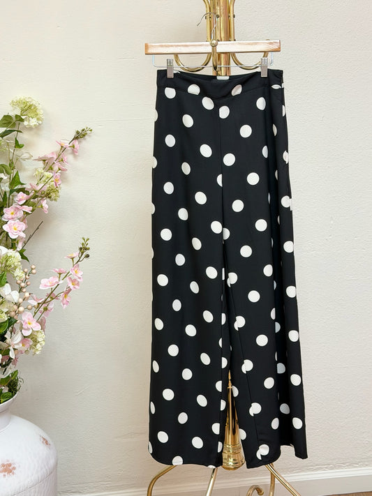 Polka Dot Wide Leg Pants